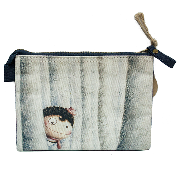 Oowa 拉鏈袋 白色森林 棉