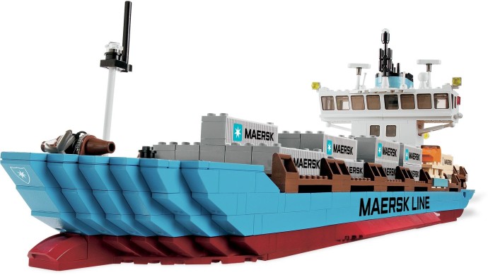 lego exclusive 10155: maersk line container ship